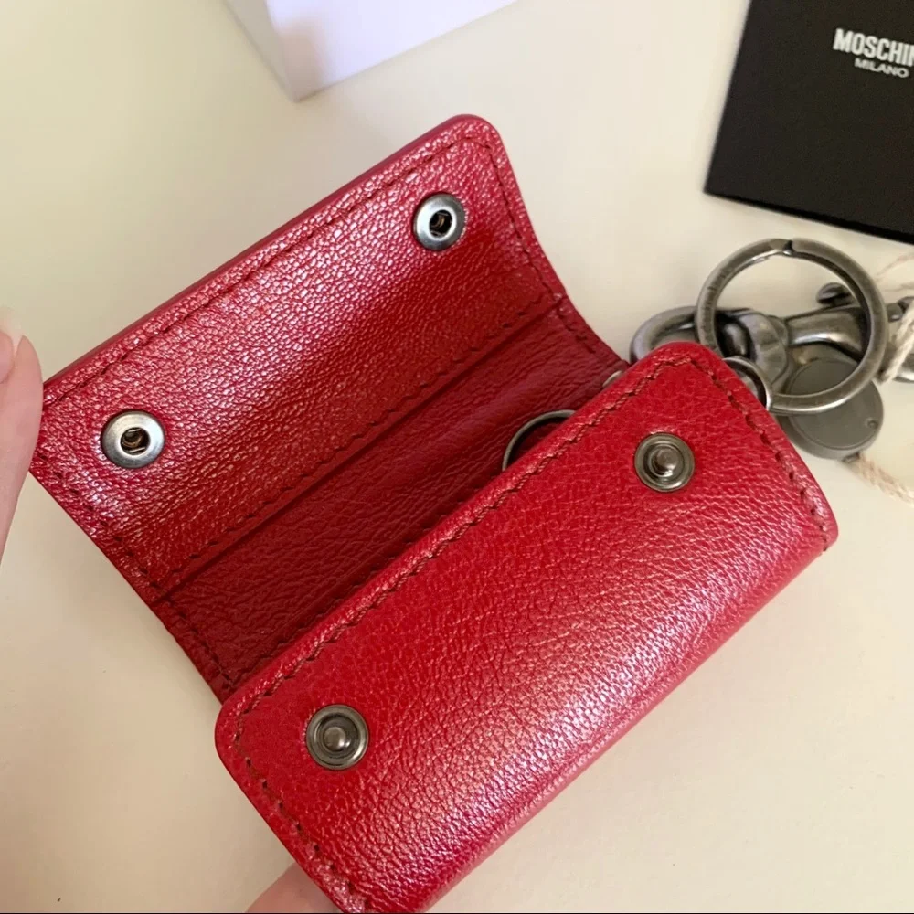 Moschino leather key case (Italy)